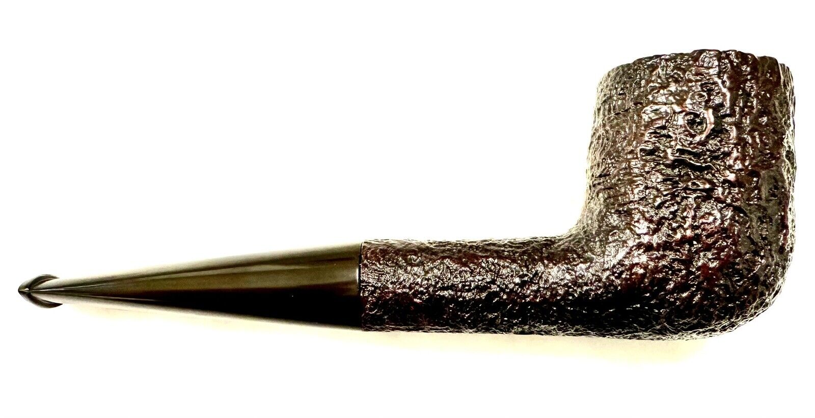 DUNHILL LB 8 1932 US DUAL PATENTS CRAGGY SHELL BLAST Estate Pipe - MINT