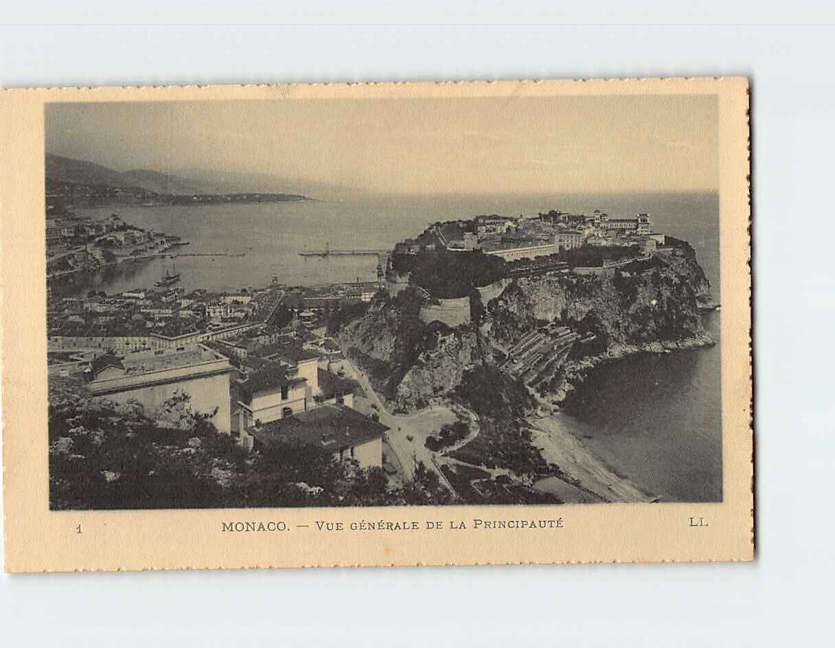 Postcard General View of the Principality Monaco