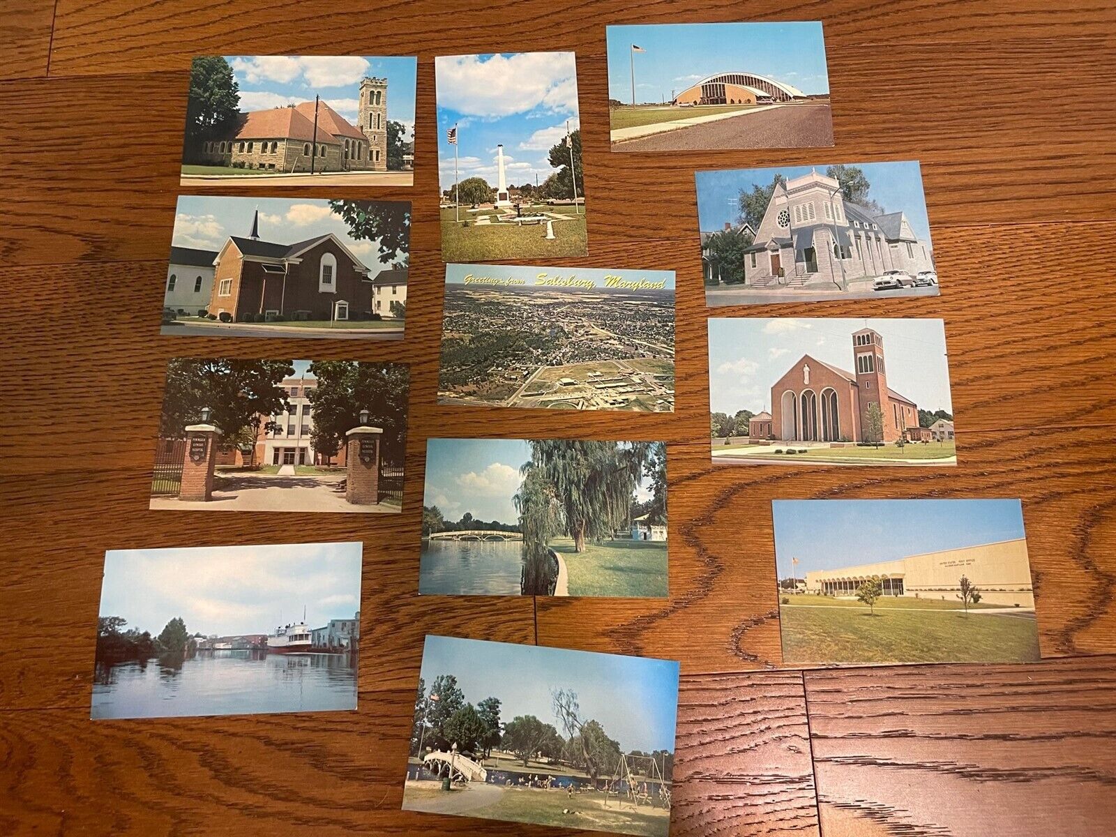 Salisbury MD Lot of 12 Vintage Postcards Maryland