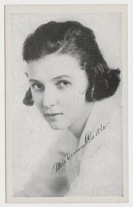 Mrs Vernon Castle circa 1917-1921 Kromo Gravure Trading Card - Silent Film Star