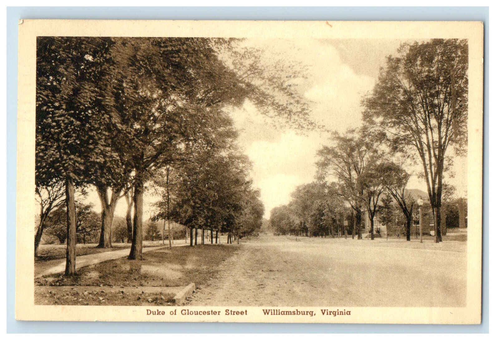 1945 Duke of Gloucester Street, Williamsburg Virginia VA Posted Postcard