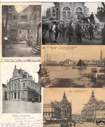 ANTWERP ANVERS Belgium 243 Vintage Postcards Pre-1940 (L4181)