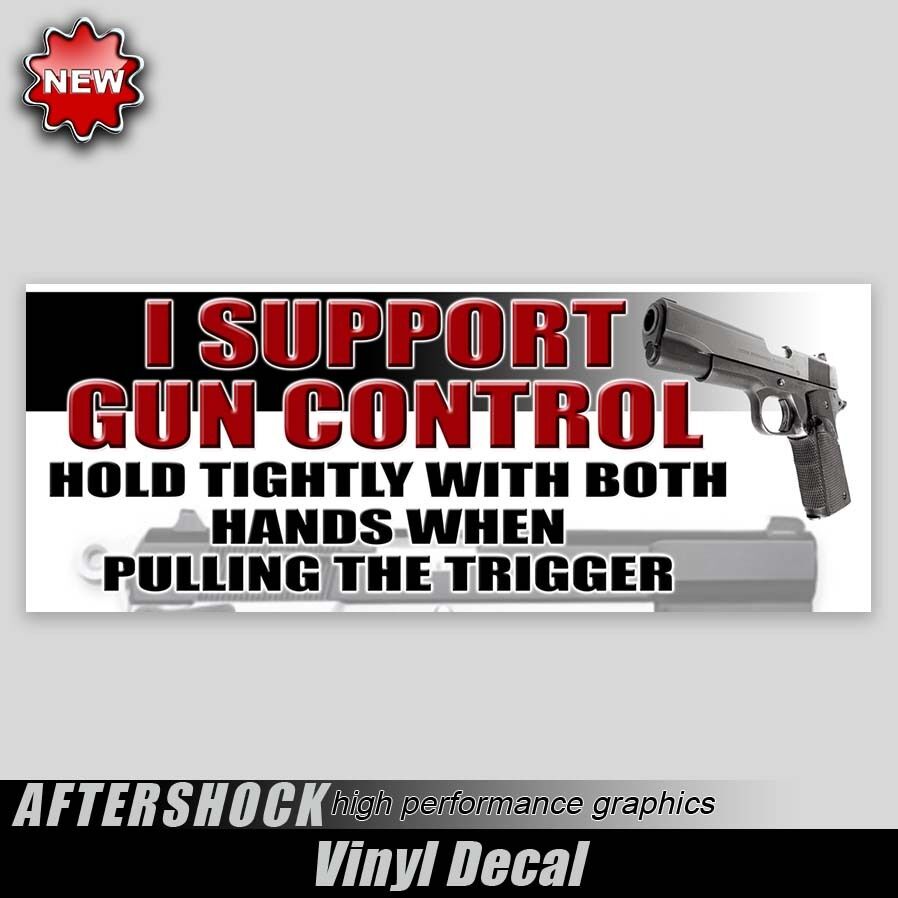 PRO GUN support sticker 2nd amendment right to bear arms sticker pistol