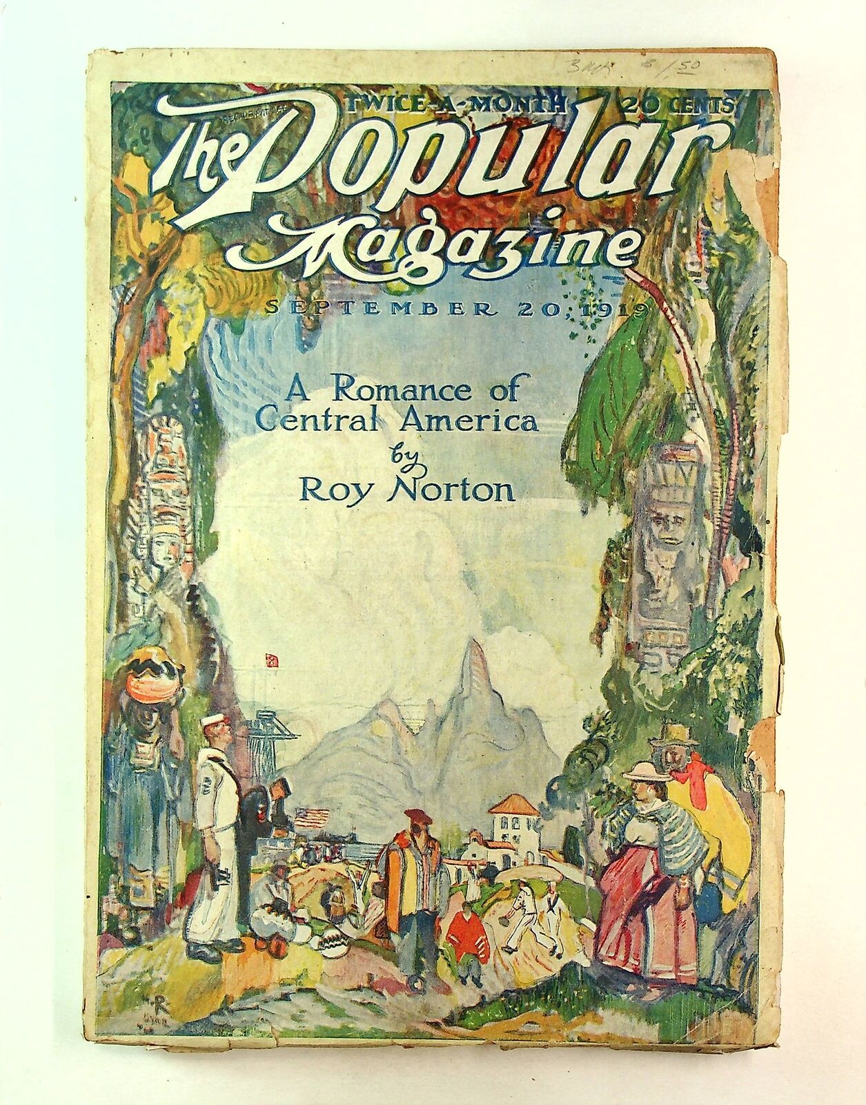 Popular Magazine Pulp Sep 20 1919 Vol. 54 #1 VG- 3.5