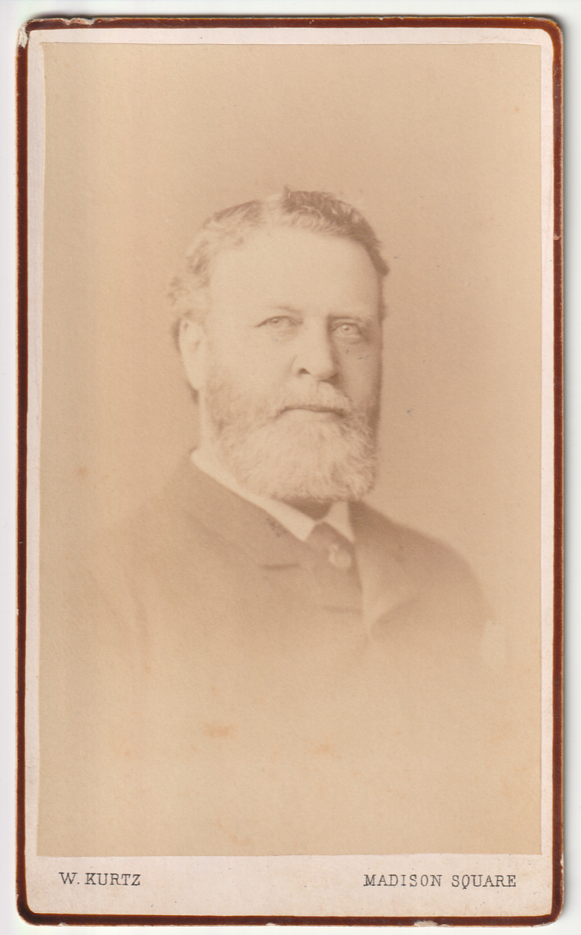 c1870s~Madison Square NYC~New York~Distinguished Victorian Man~CDV Antique Photo