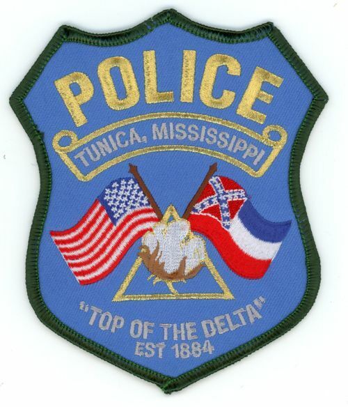 MISSISSIPPI MS TUNICA POLICE NICE SHOULDER PATCH SHERIFF GREEN BORDER