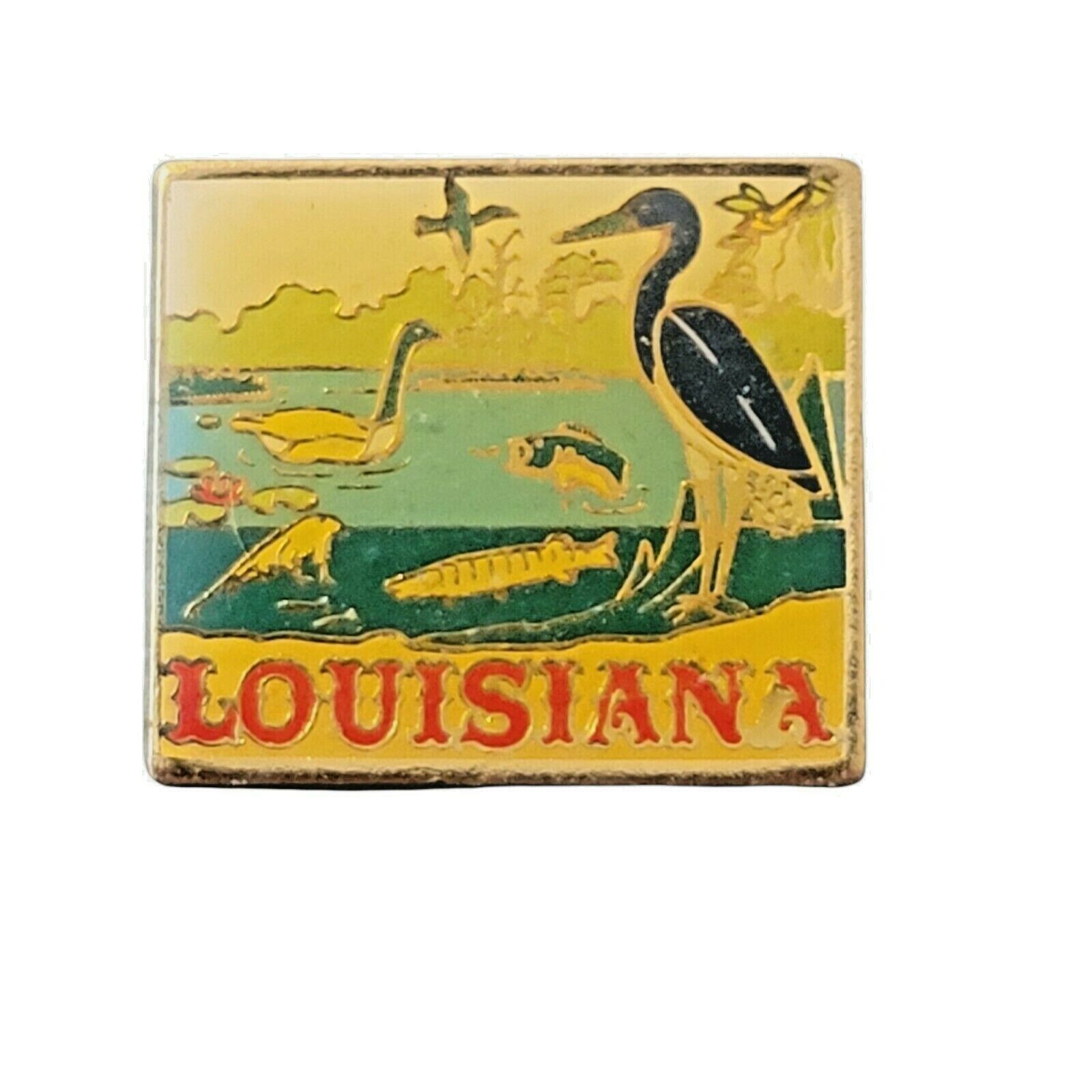 LOUISIANA Travel Pin - Pelican Wildlife