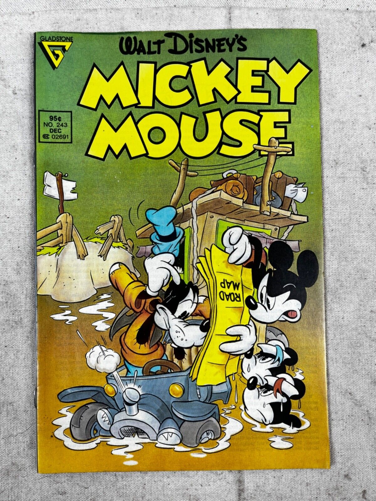 Walt Disney\'s Mickey Mouse Comic Book #243 Gladstone 1988 Pre-Owned