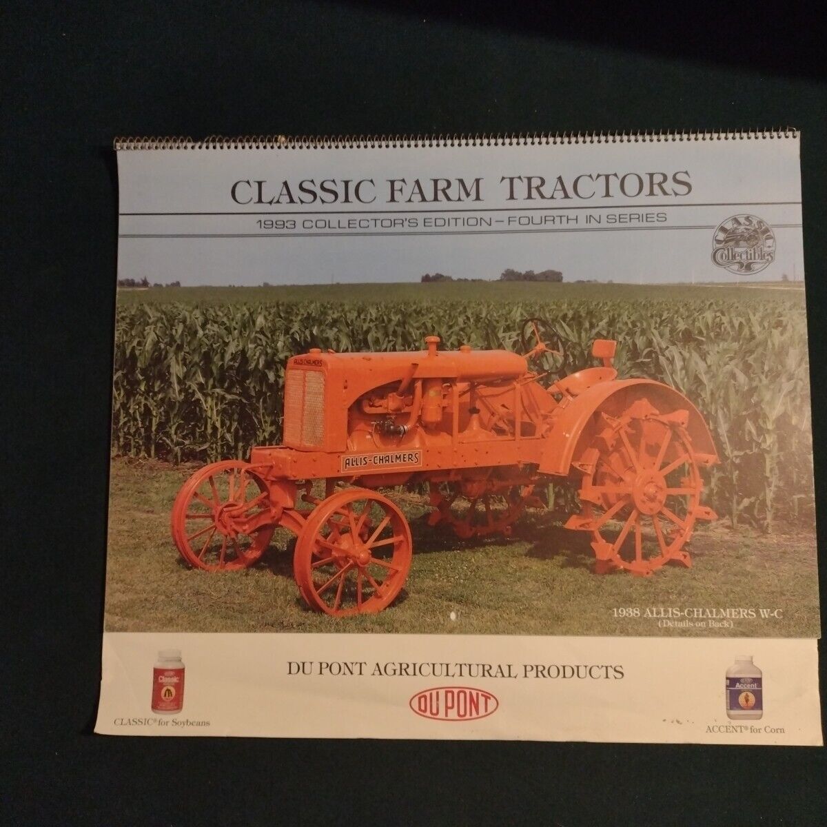 Classic Farm Tractors 1993 Collector\'s Edition Wall Calendar - Fourth In Series 