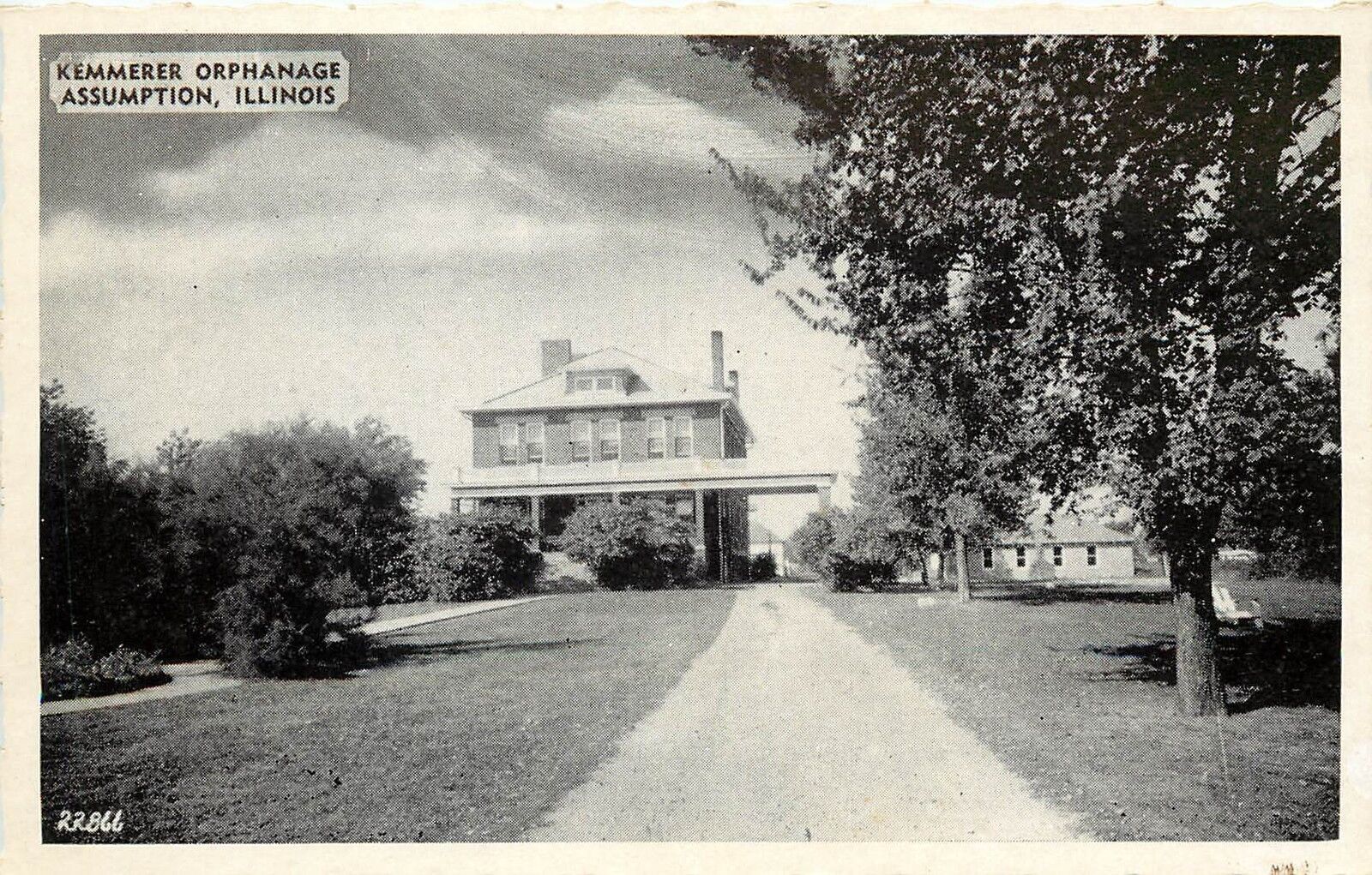 1940s Printed Postcard; Kennerer Orphanage, Assumption IL Christian County