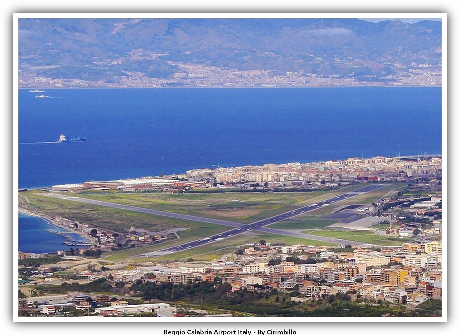 Reggio Calabria Airport Italy Airport Postcard