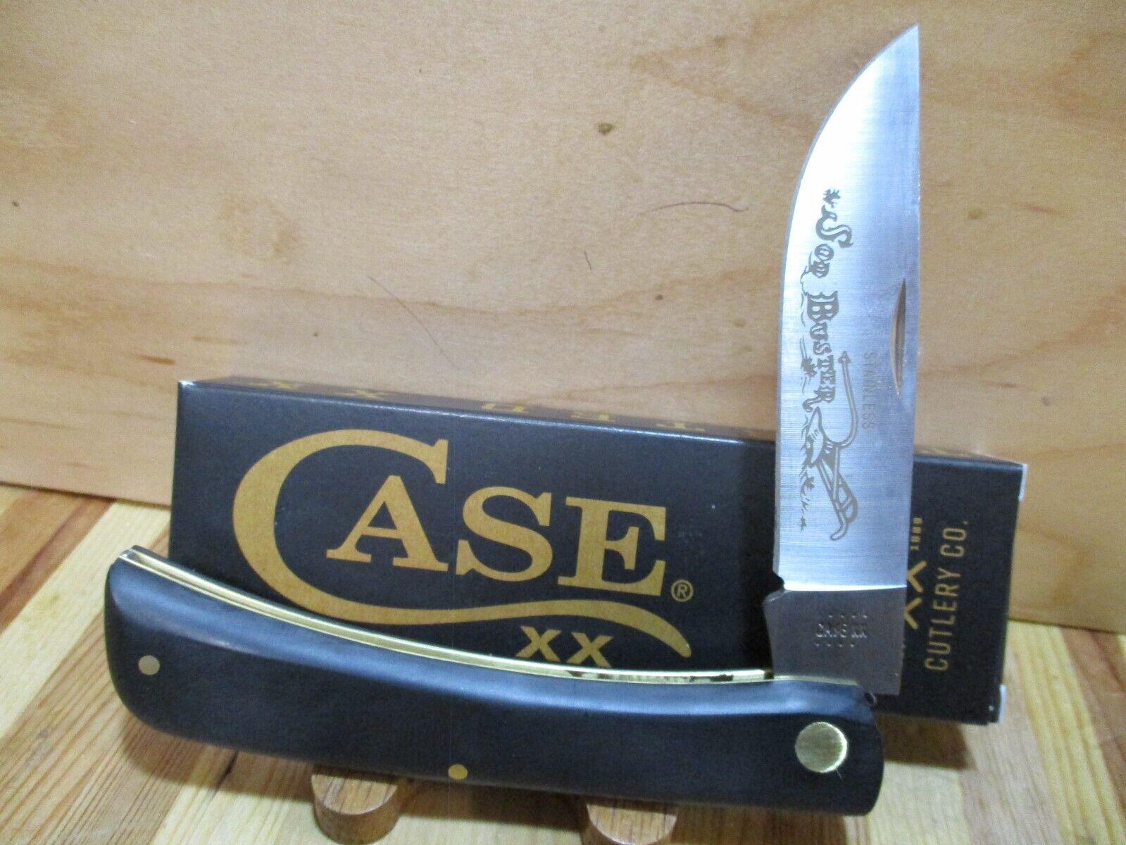 NIB Case USA XX Large Sod Buster 2138 Folding Pocket Knife - 00092