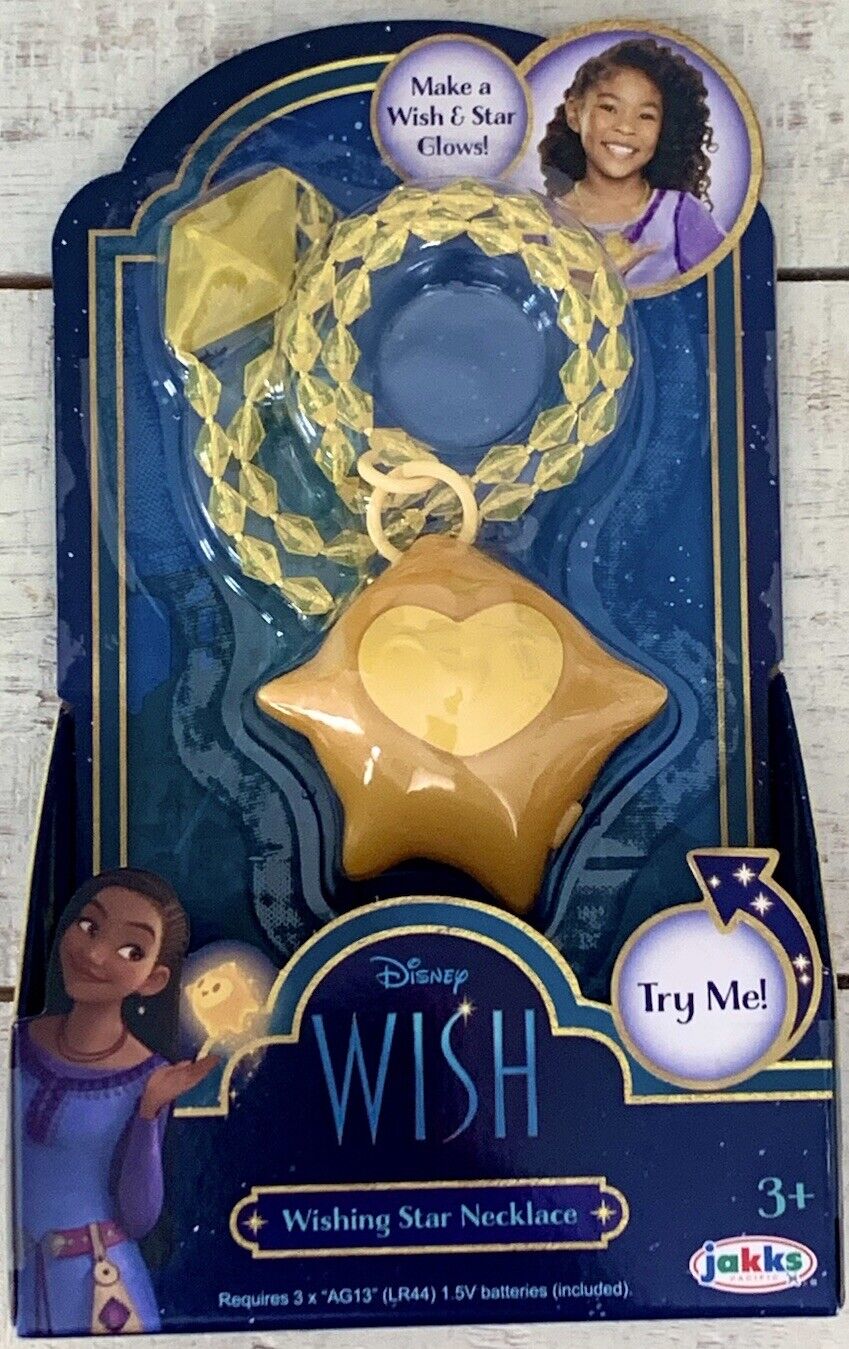 Disney Wish Movie Wishing Star Necklace Lights Up Gift Ships Fast