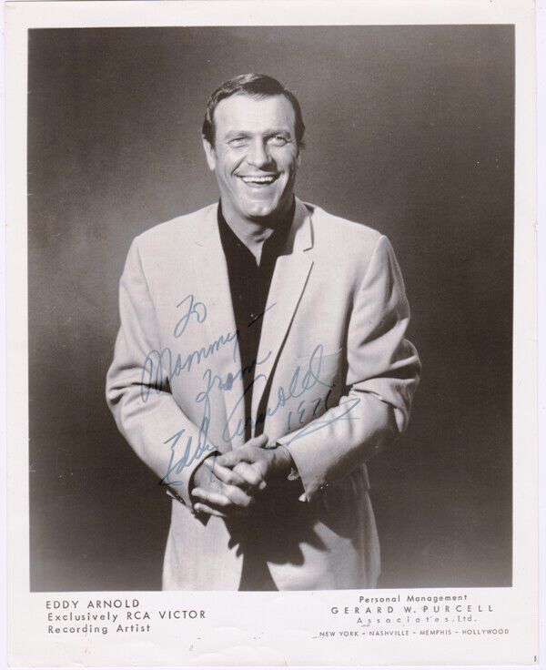 SIGNED EDDY ARNOLD AUTOGRAPHED PHOTO