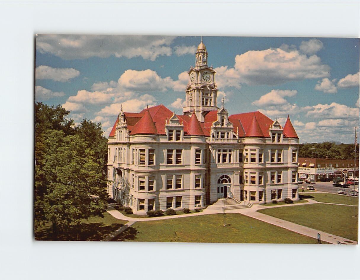 Postcard Courthouse Dallas County Iowa USA North America