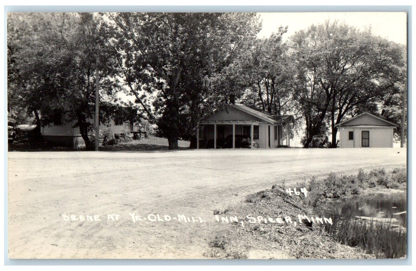 c1940's Scene At Ye Old Mill Spicer Minnesota MN RPPC Photo Vintage Postcard