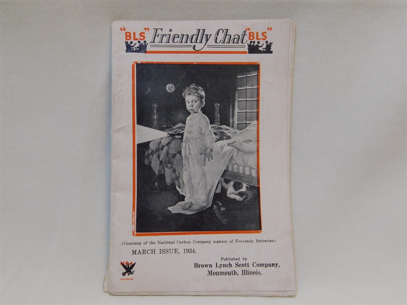 1934 Vintage Monmouth IL FRIENDLY CHAT BOOKLET Brown Lynch Scott Catalog