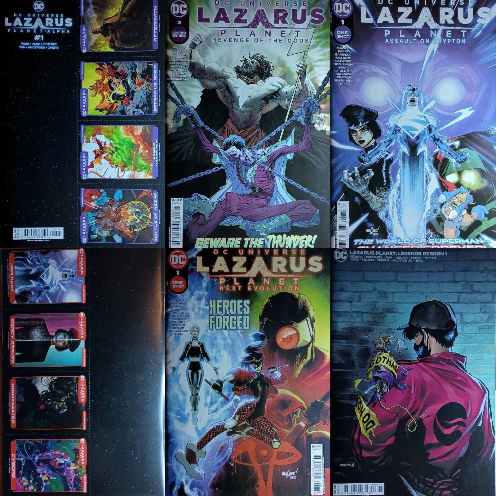 2023 DC Comics Lazarus Planet Five Issue Variant Cover Set 