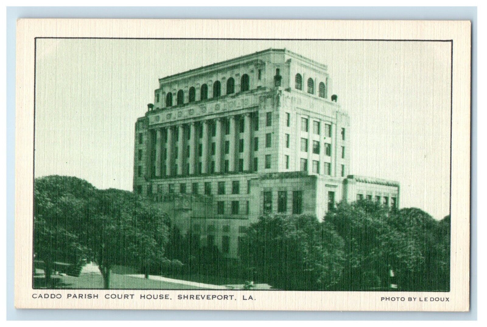 c1940\'s Cardo Parish Court House Shreveport Louisiana LA Vintage Postcard