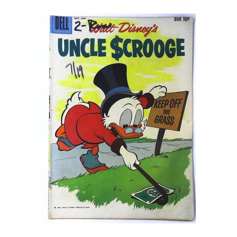 Uncle Scrooge (1953 series) #31 in Very Good minus condition. Dell comics [n%
