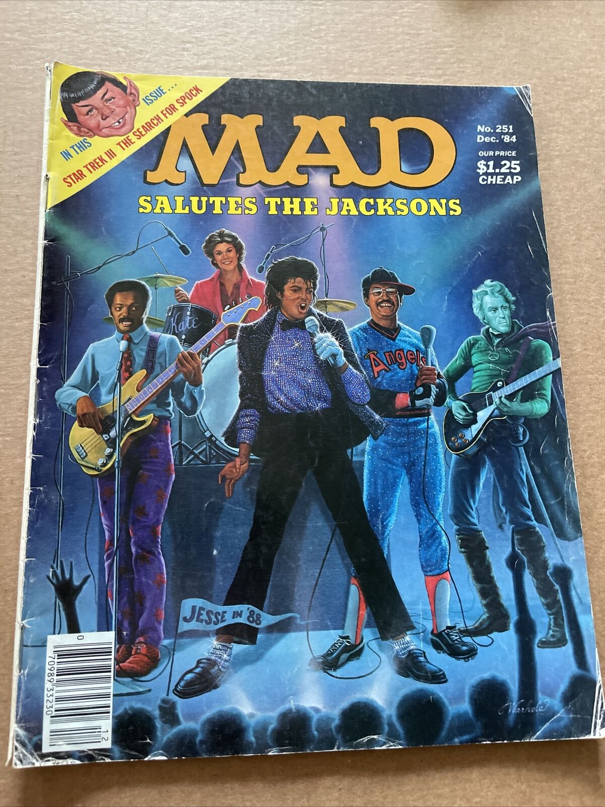 Mad Magazine #251 December 1984 Salutes The Jacksons bARGAIN Shipping included