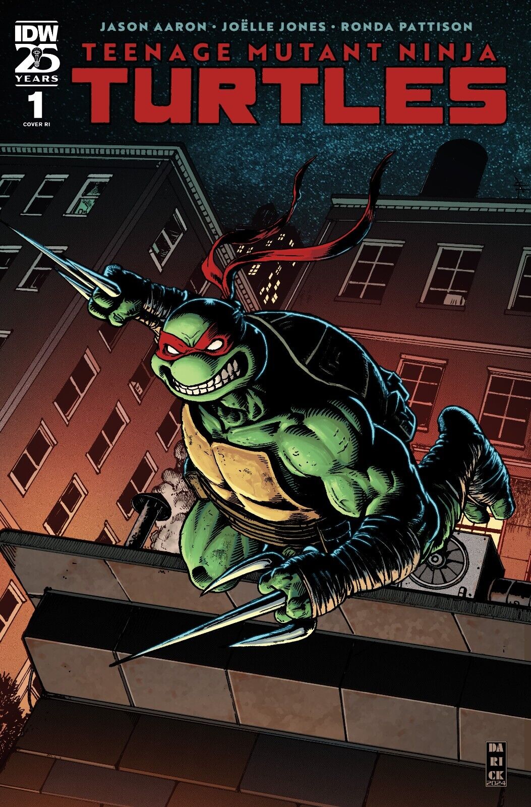 Teenage Mutant Ninja Turtles 2024 #1 IDW Variant RI Robertson 1:50 Presale 7/25