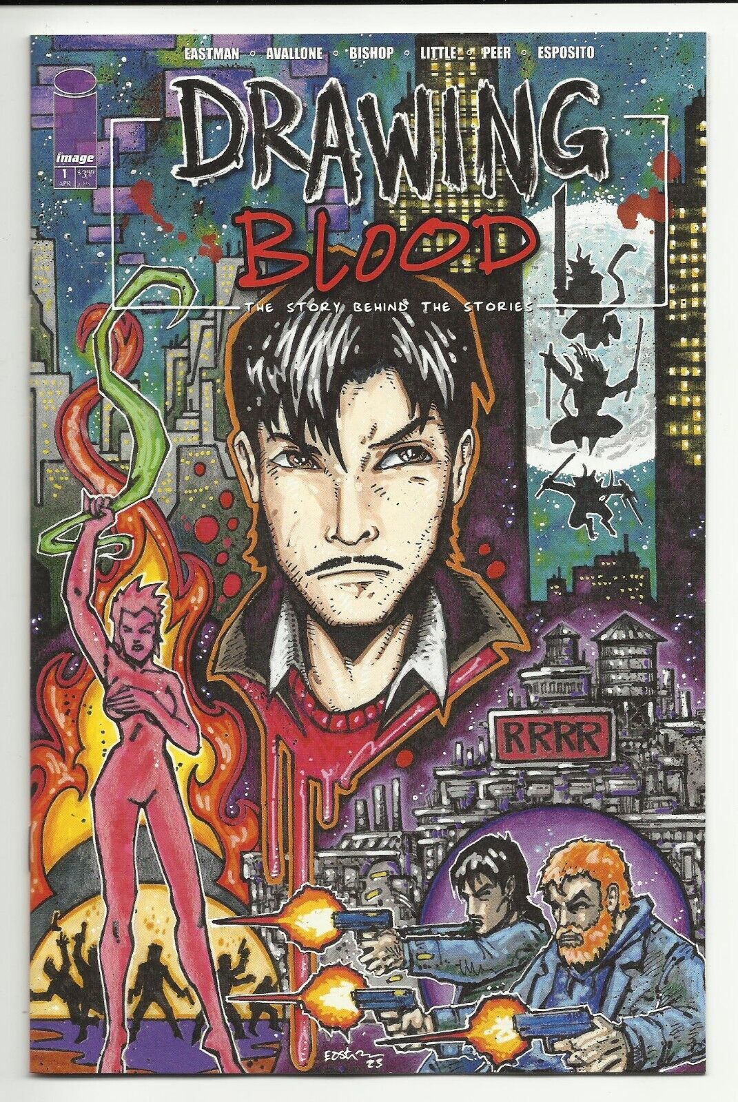 Drawing Blood #1 - Cover A by Kevin Eastman - Image series - NM 9.4