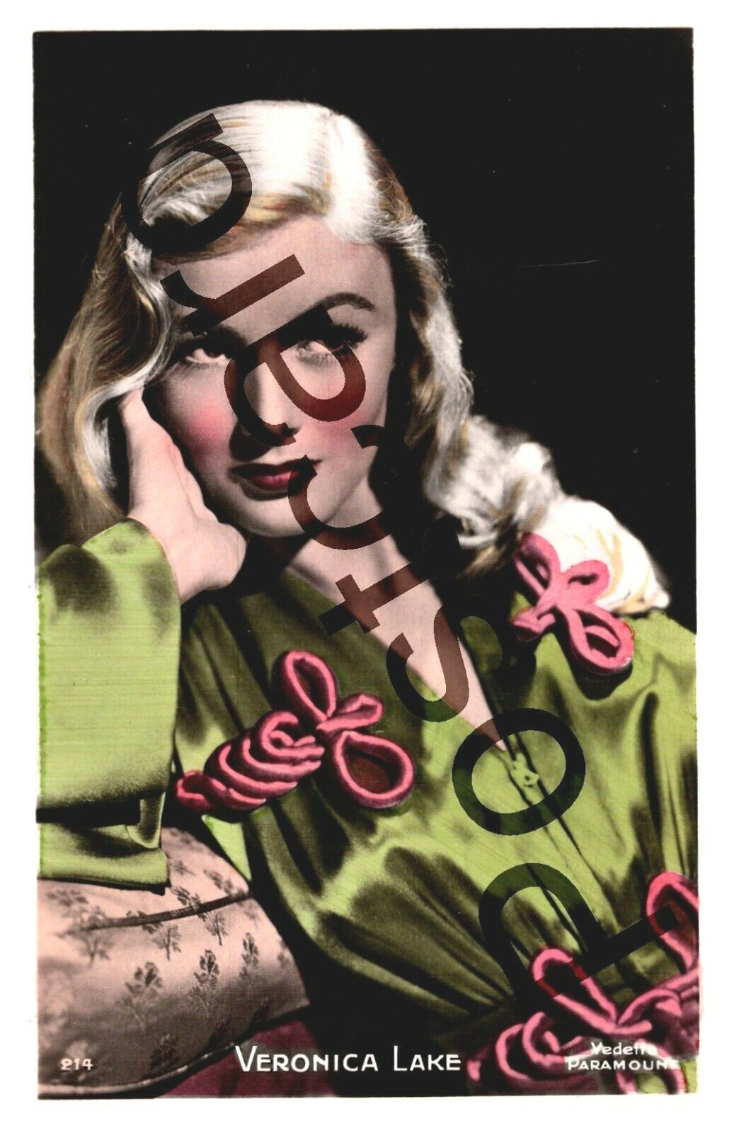 Veronica Lake, 1951 Paramount Pictures, Veritable postcard jj020
