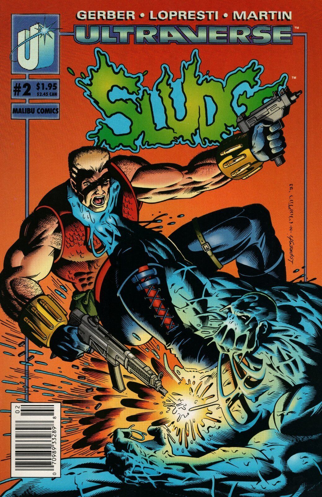 Sludge #2 Newsstand (1993-1994) Ultraverse Comics