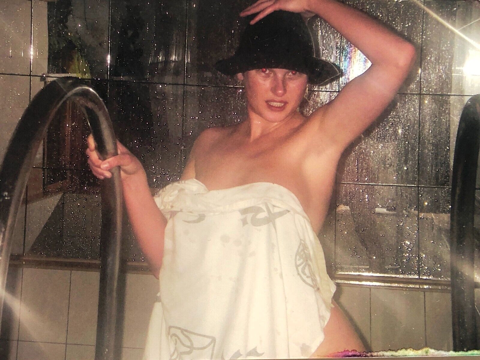 2000s Pretty Attractive Young Woman Armpits Snapshot Vintage Photo