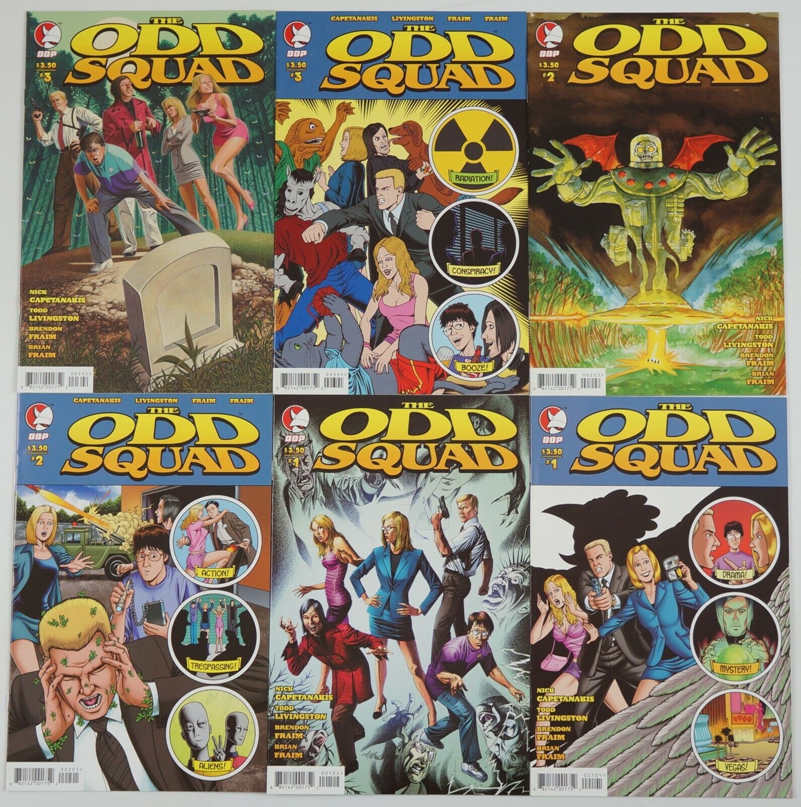 Odd Squad #1-3 VF/NM complete series + all (3) variants - Michael Avon Oeming