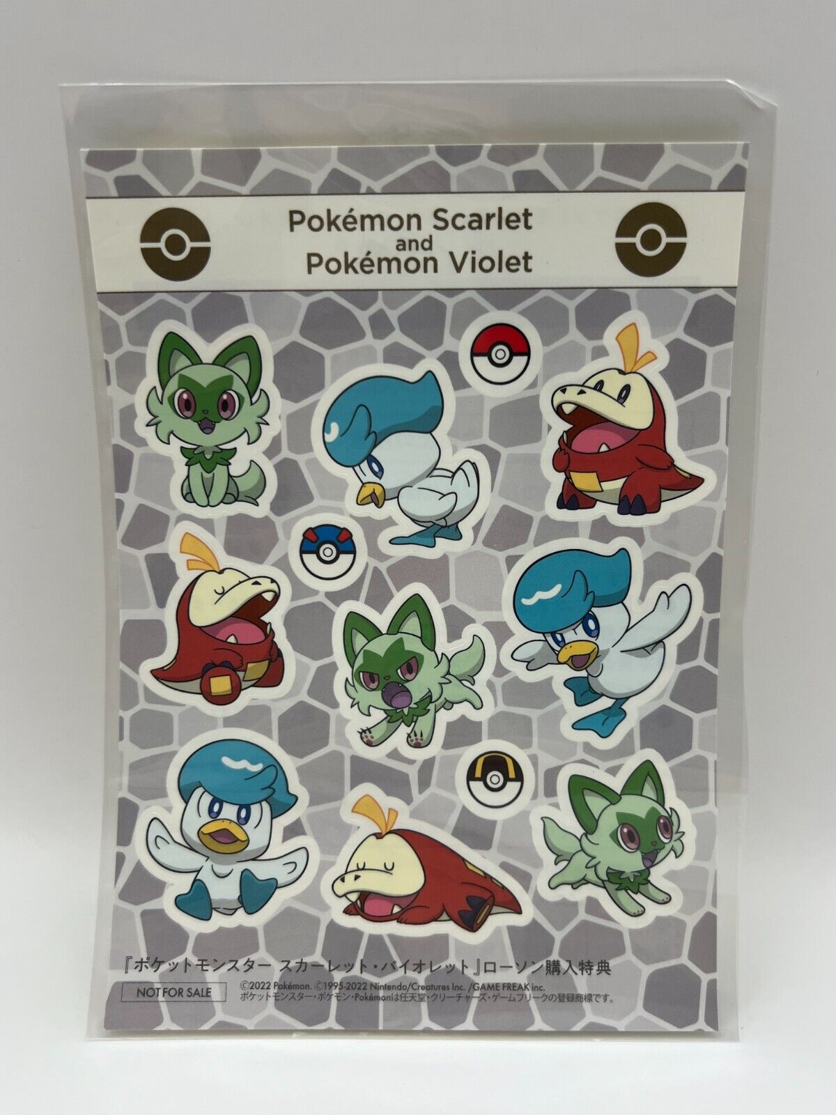 Pokemon Scarlet and Pokemon Violet Purchase bonus sticker