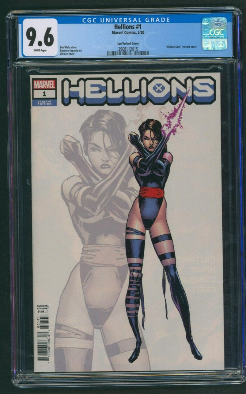 Hellions #1 CGC 9.6 Jim Lee Hidden Gem Variant Marvel Comics 2020