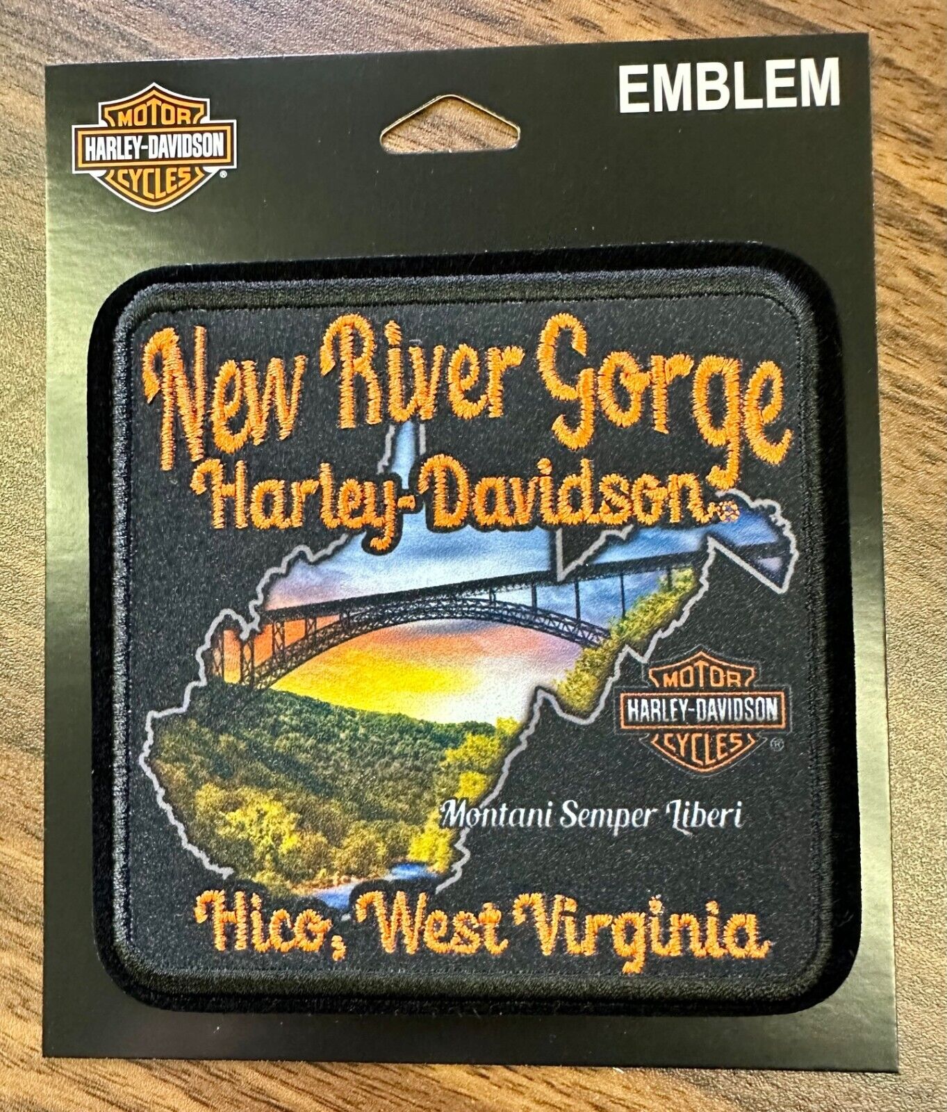 Harley-Davidson New River Gorge Hico West Virginia Dealer Patch New in Package