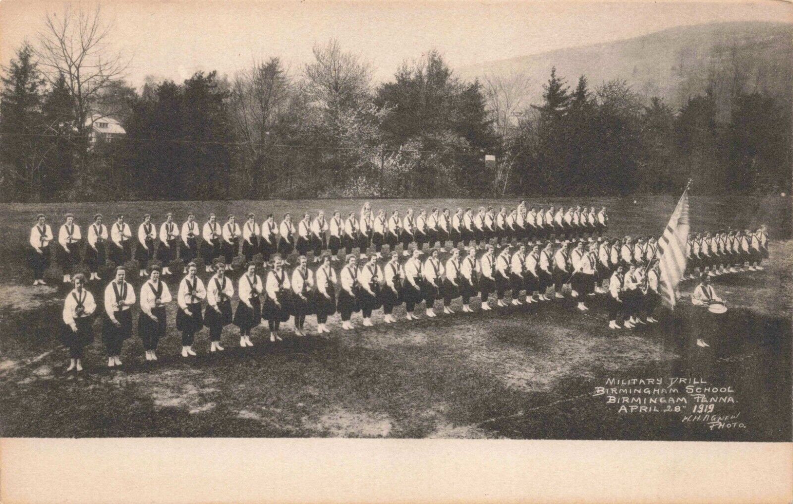 PA-Birmingham, Pennsylvania-Girls Military Drill-Birmingham School c1920\'s A39