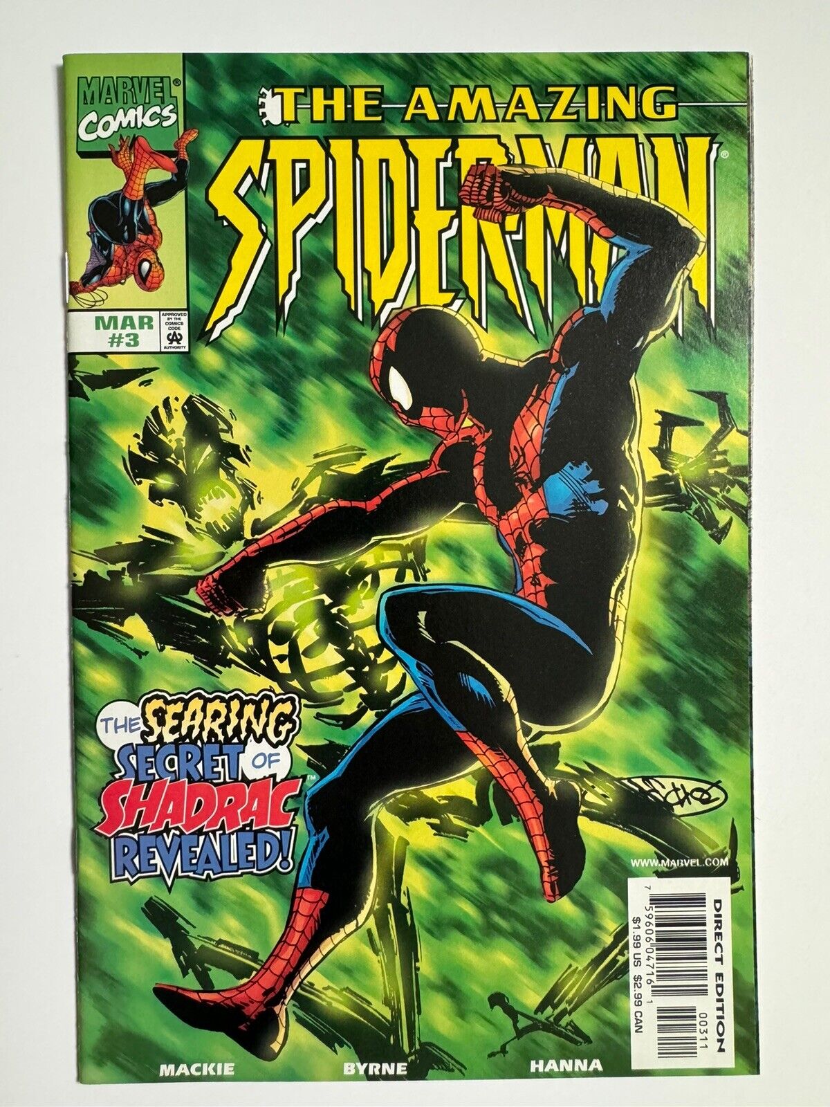 Amazing Spider-Man Vol.2 #3 (#444) NM [Marvel 1999] Shadrac origin