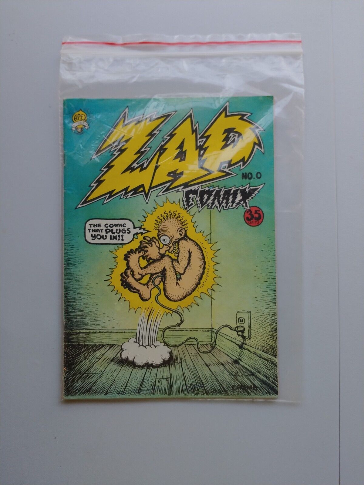 Zap Comix No. 0, 1967,  R Crumb Art & Stories, Apex Novelties Graphic Comic