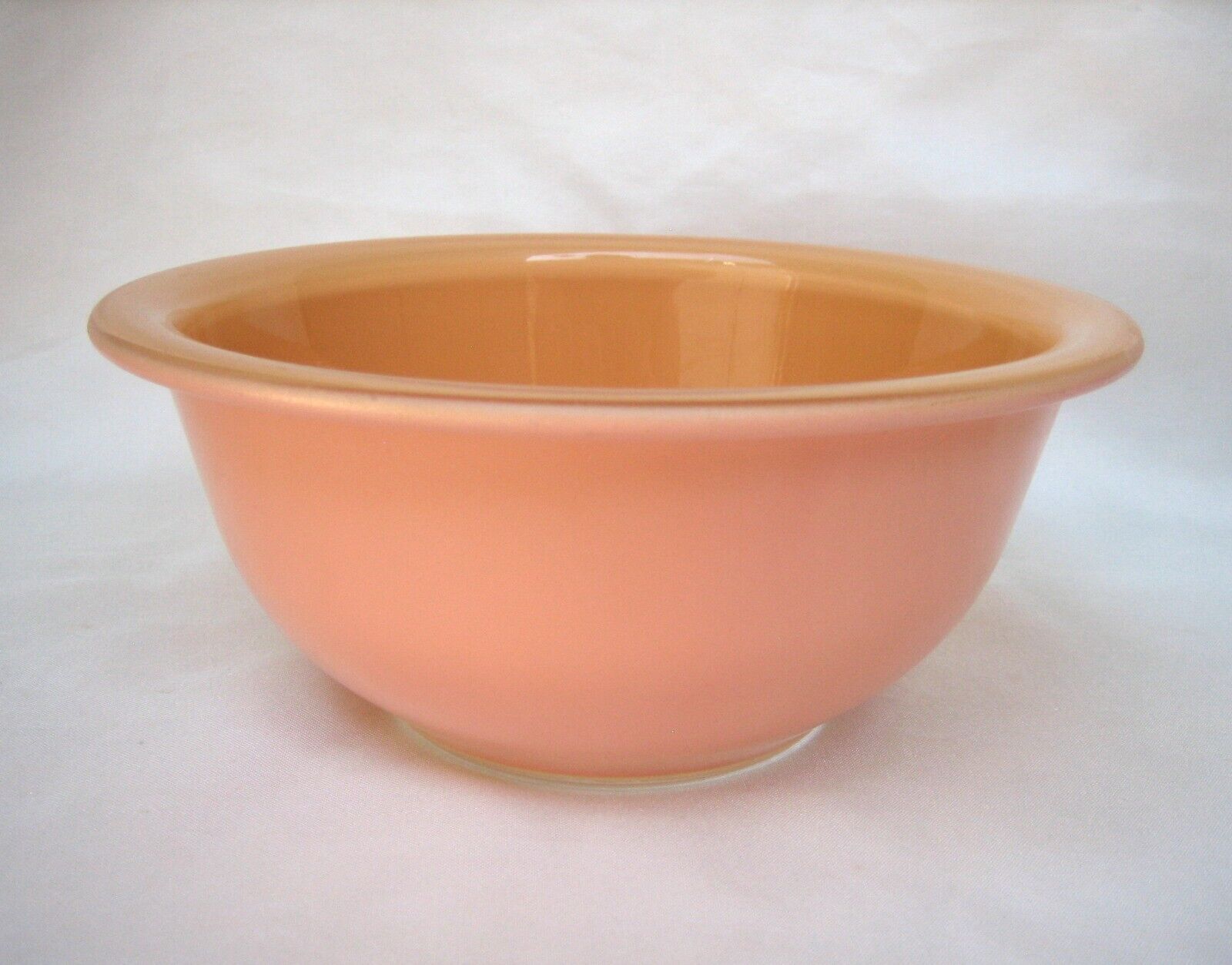 Pyrex Corning Peach PINK Clear Bottom Small Mixing Nesting Bowl