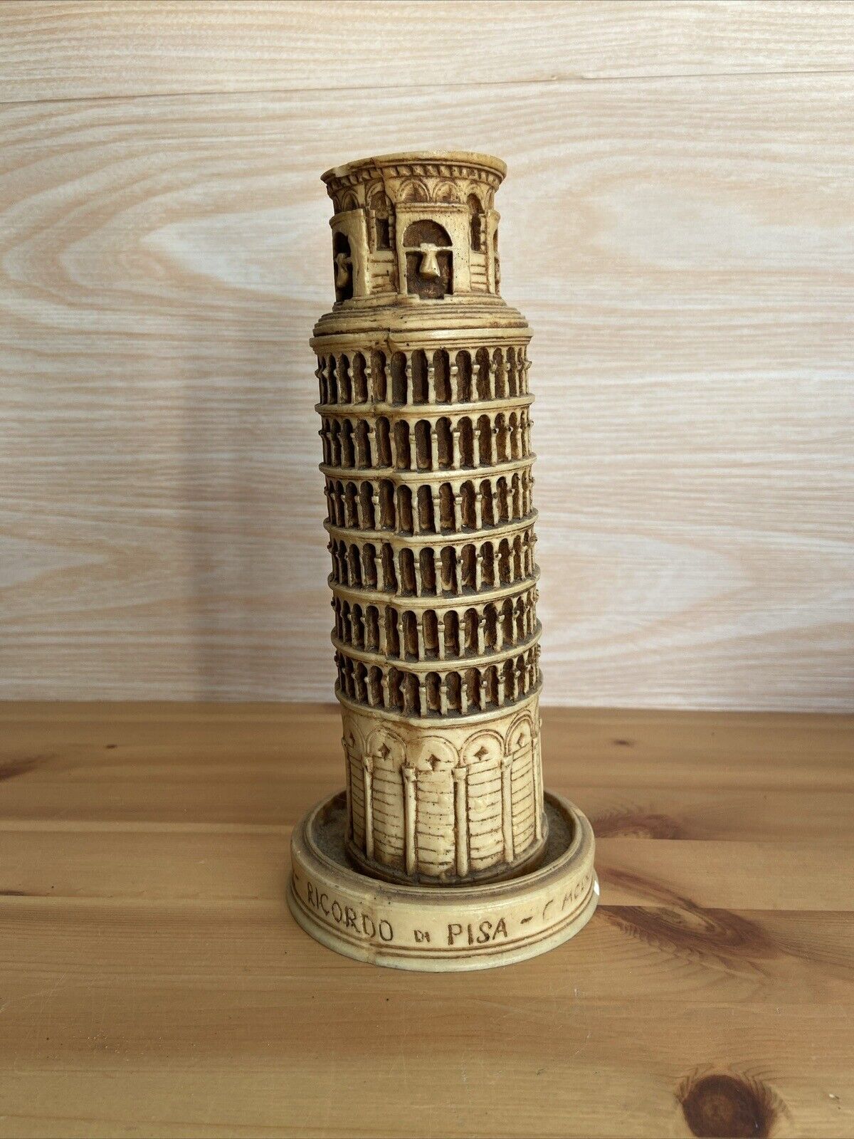 Vtg Leaning Tower of Pisa Figurine Statue Souvenir Italy 7 1/4\