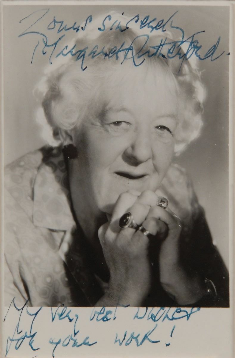 Margaret Rutherford Miss Marple Killer Ahoi Autograph Autograph Oscar