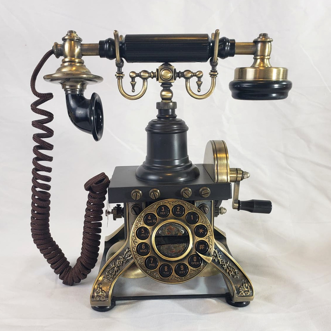 Paramount Electronics Eiffel Tower Telephone Push Button Desk Phone Model 1892 