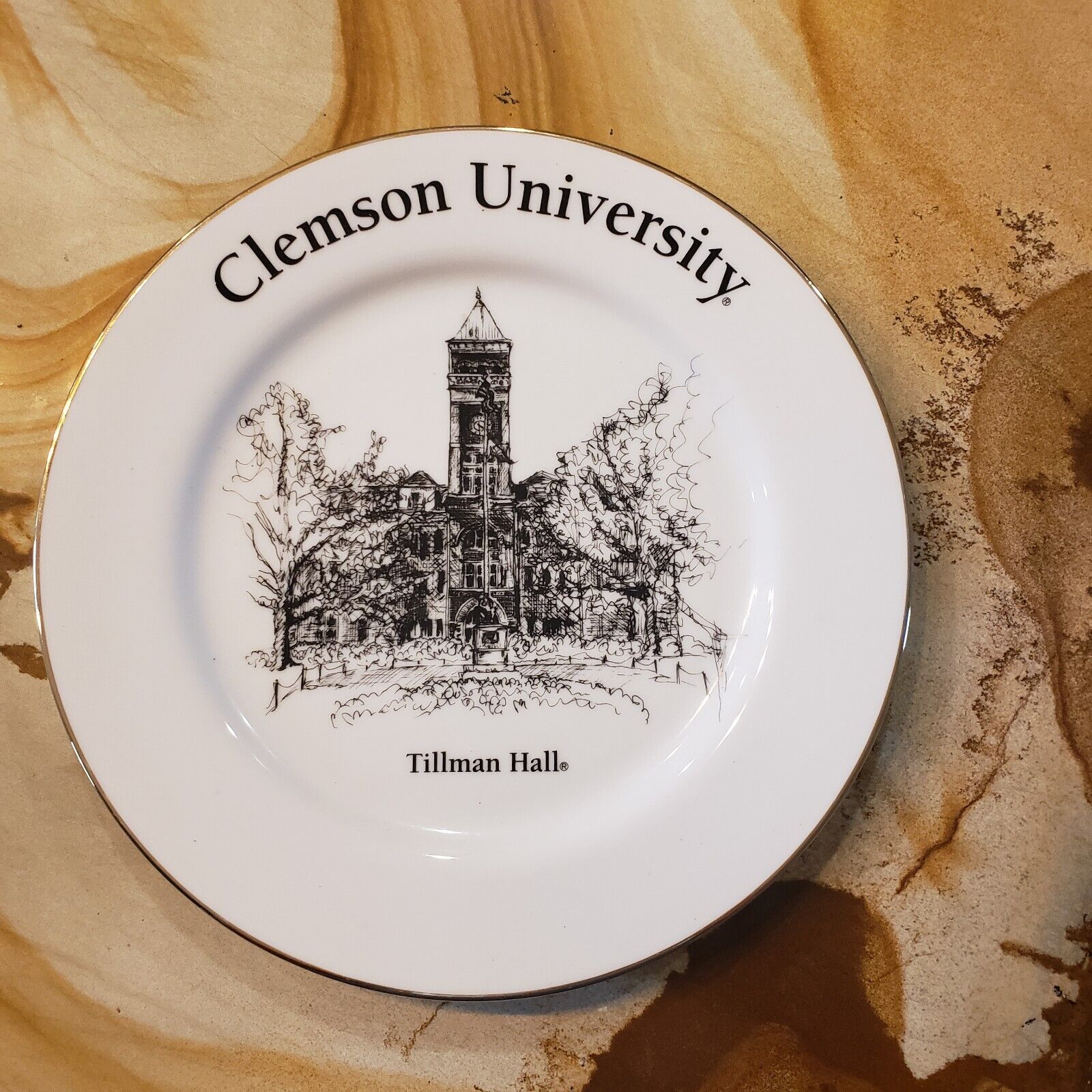 Clemson University Tillman Hall Decorative Dinner Plate