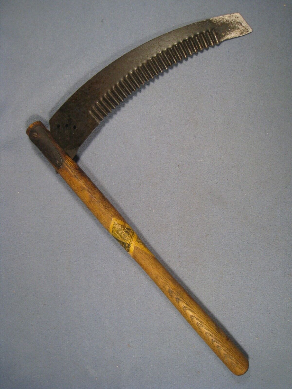 Rare Old C.C. Brooks North Wayne Tool Co. Folding Corn Hook Knife with Label