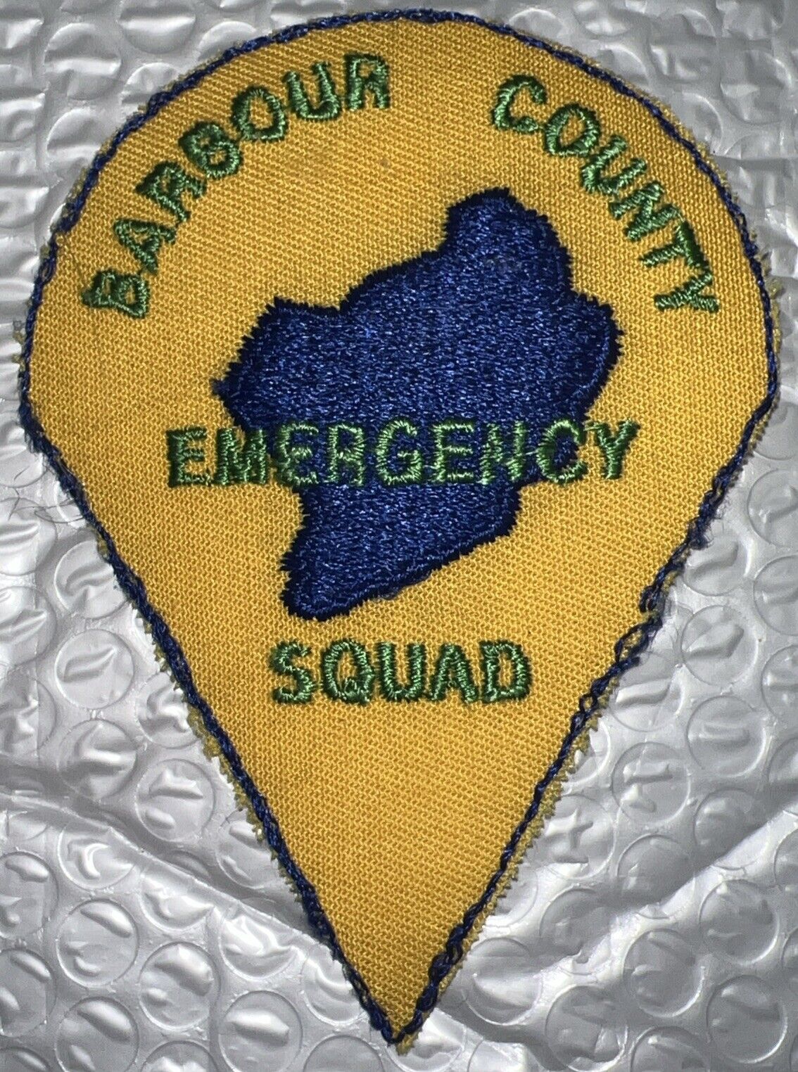 Barbour County Emergency Squad Alabama Vintage Uniform Patch Retired NEW