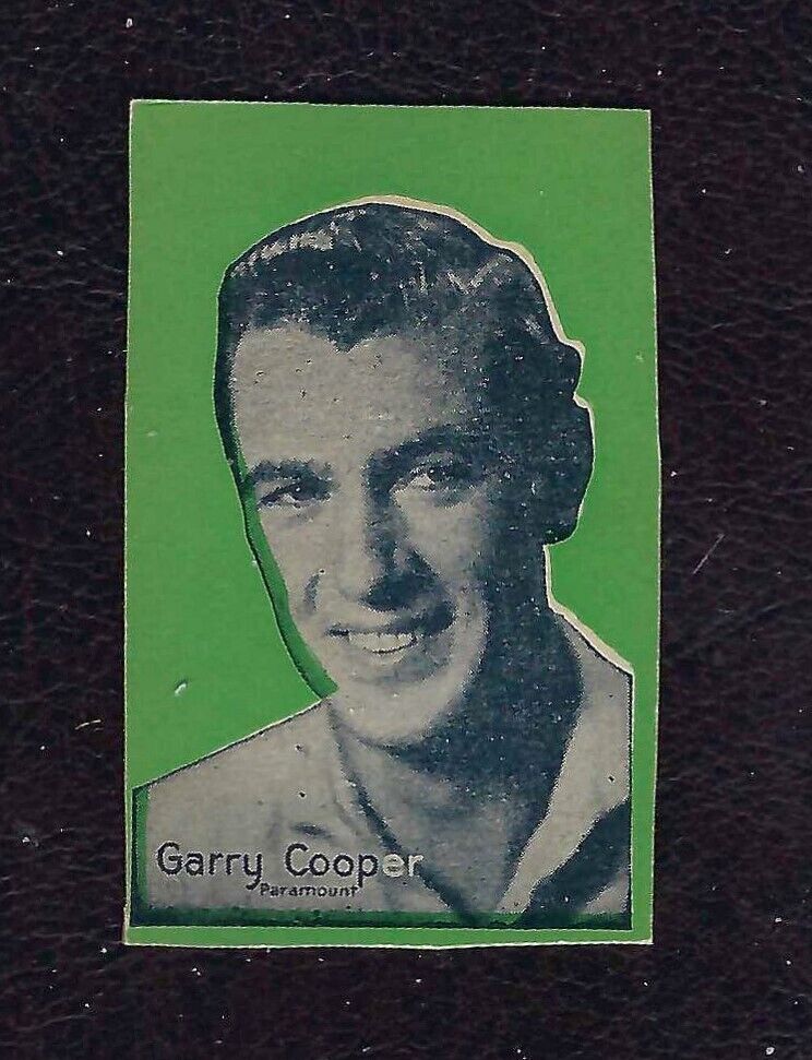1930s Strip Card of Garry Cooper, Movie Star, Rare