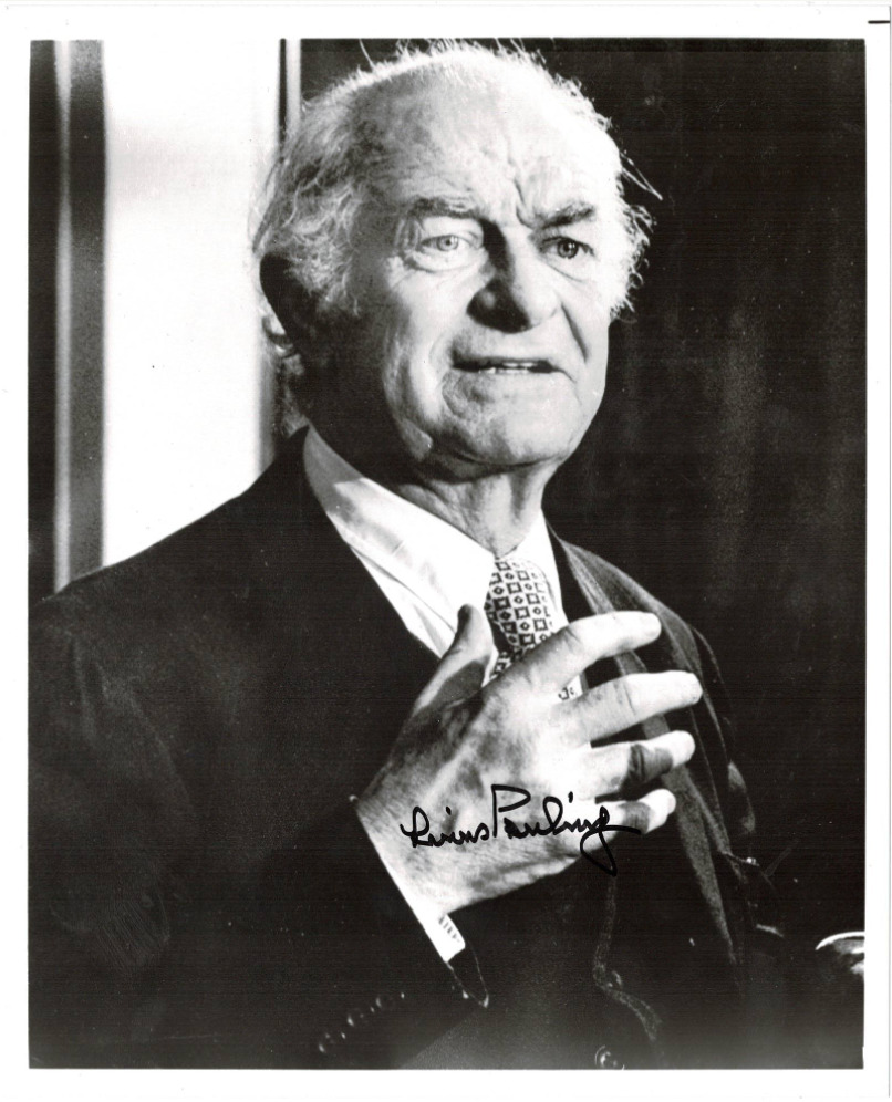 Linus Pauling Nobel Prize Chemist signed autographed 8x10 photo 19743