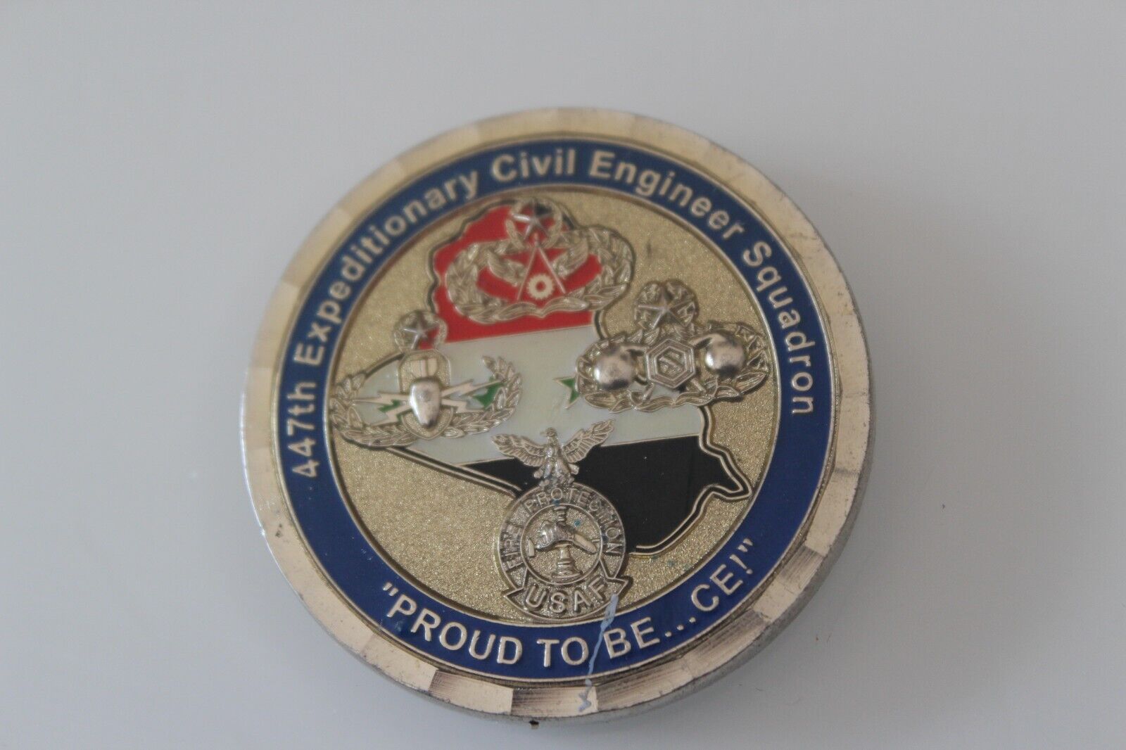 USAF 447th Expeditionary Civil Engineer Squadron Challenge Coin
