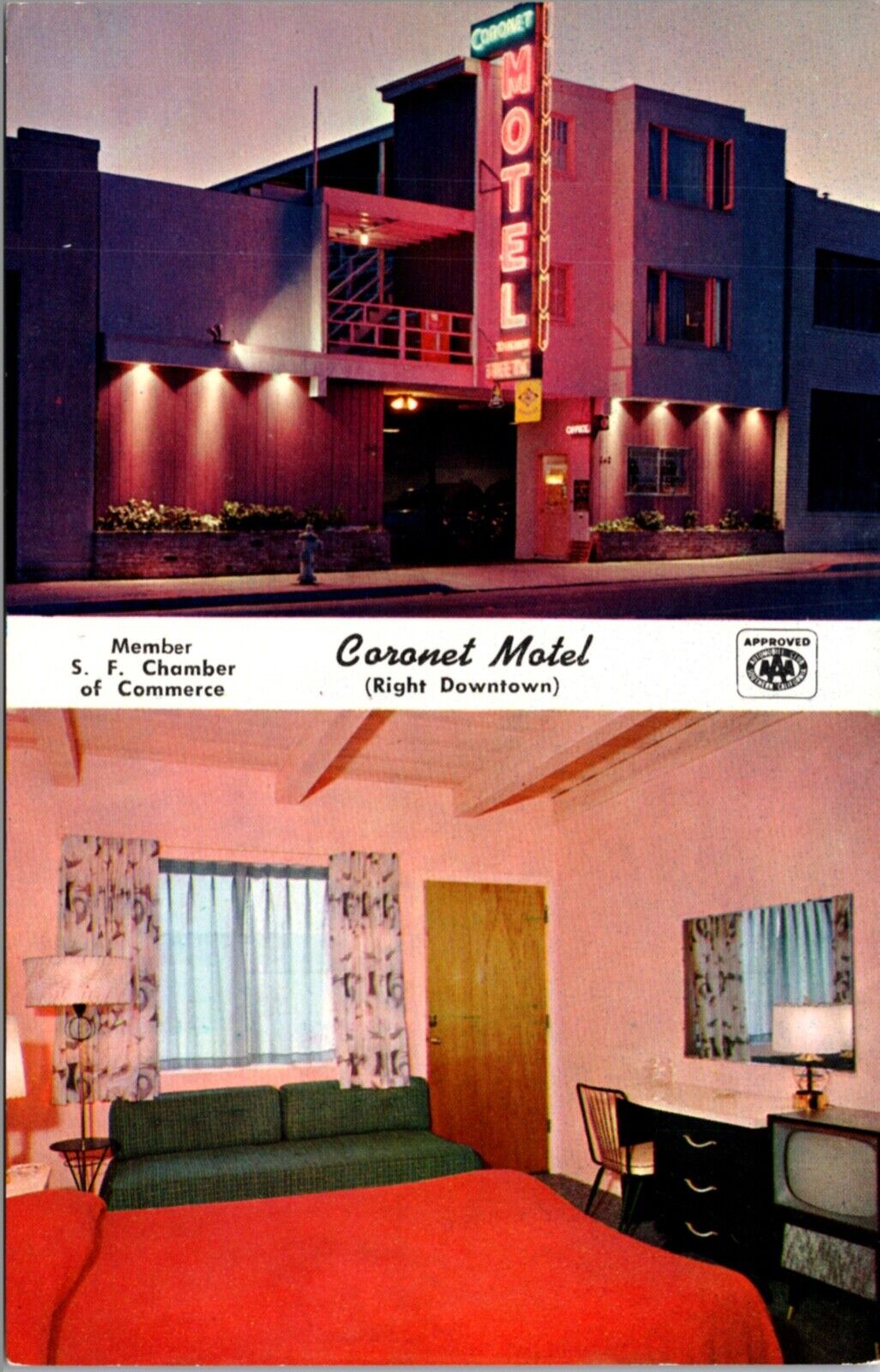 PC Multiple Views Coronet Motel 240 Seventh Street in San Francisco, California