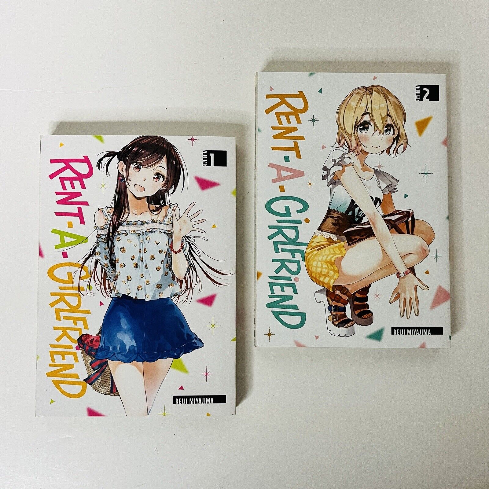 Rent A Girlfriend Paperback Lot Vol 1 & 2 By Reiji Miyajima Romance Manga Humor