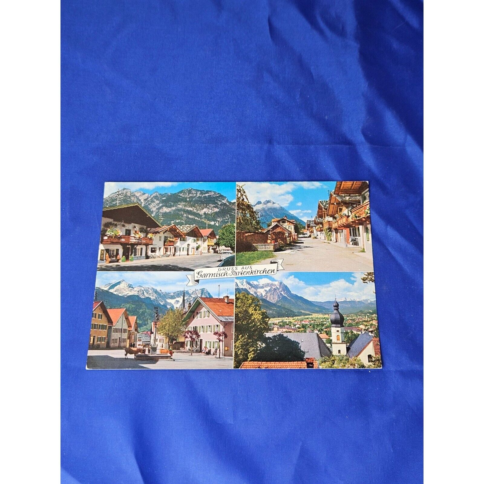 Garmisch Partenkirchen Postcard Gorge Street Spring Street Chrome Divided